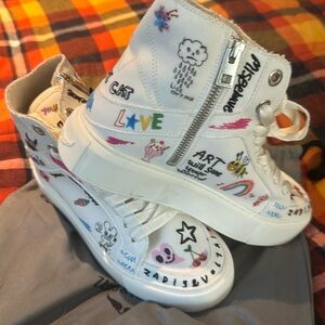 Zadig & Voltaire High Flash Chunky High Top Sneakers